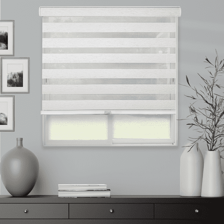 CHICOLOGY Zebra Roller Shade   Window Zebra Blind   Light Filtering   Basic Natural  69 W X 72 H