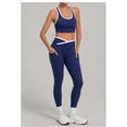 thumbnail image 3 of SKQIT 2 Piece Women's Sports Yoga Sets, Sleeveless U Neck Backless Tank Top and High Waist Crossover Leggings With Pockets Gym Pilates Outfits Set, 3 of 7