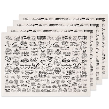 Paper Ceramic Decals Pottery Ceramics Clay Transfer Paper Underglaze Flower Paper Word 520x370mm Pattern: 48x33mm diy