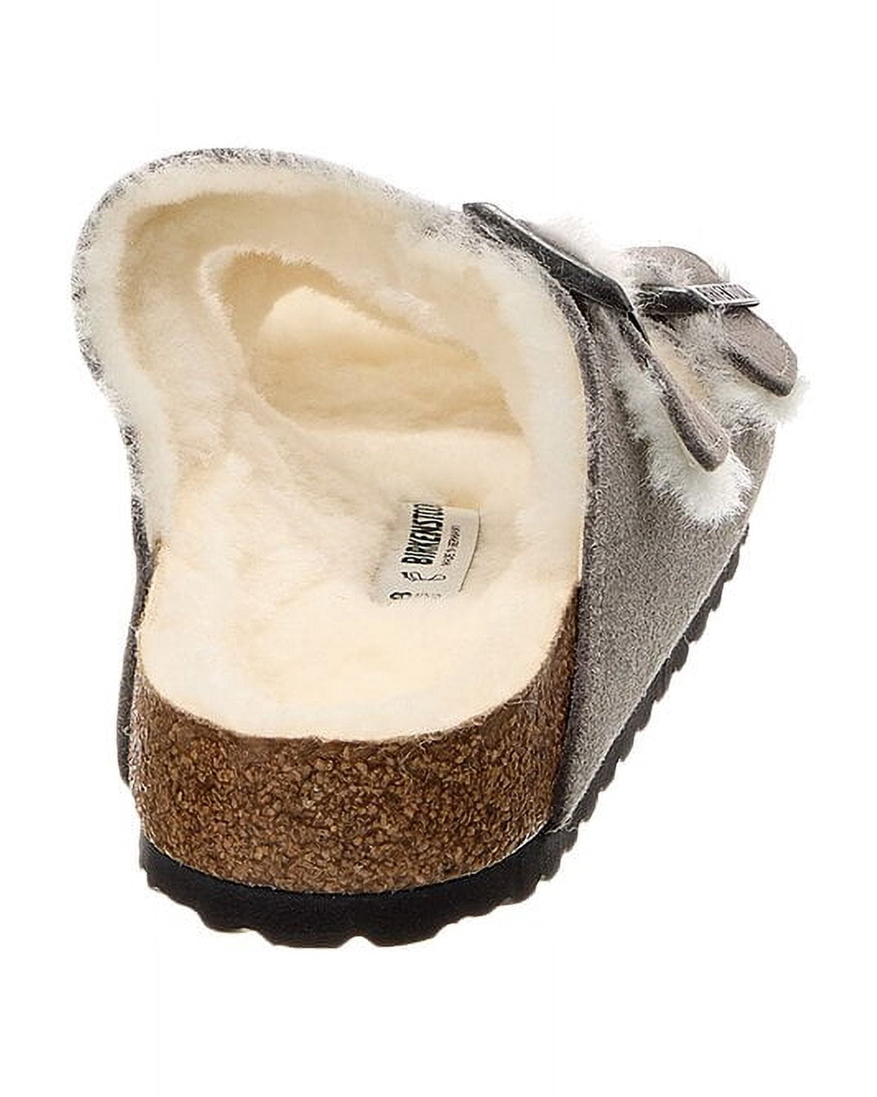 Birkenstock Arizona Suede & Shearling Sandal, 42