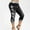 Black, variant on Kiplyki Leggings for Women Women's Elastic Printed Tight Capris