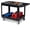 Black, 40*17*33.5 in, variant on 2 Shelf Utility Cart, Heavy Duty PP Service Cart with 360° Swivel Wheels ( with Brakes), 550LBS Capability, Ergonomic Storage Cart for Warehouse, Garage, Market, Gray, 40*17*3.5 in