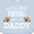 thumbnail image 4 of Inktastic Watching Football with My Daddy Boys or Girls Baby Bib, 4 of 4