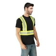 thumbnail image 3 of Hi Vis T-Shirt - Safety Shirt, ASNI Class 3 Segmented Reflective Safety T-Shirt-6685R-Blk-2XL, 3 of 9