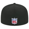 thumbnail image 4 of Men's New Era Black Jacksonville Jaguars Throwback Main 59FIFTY Fitted Hat, 4 of 6