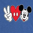 thumbnail image 3 of Disney - Peace Love Mickey - Women's Short Sleeve Graphic T-Shirt, 3 of 5