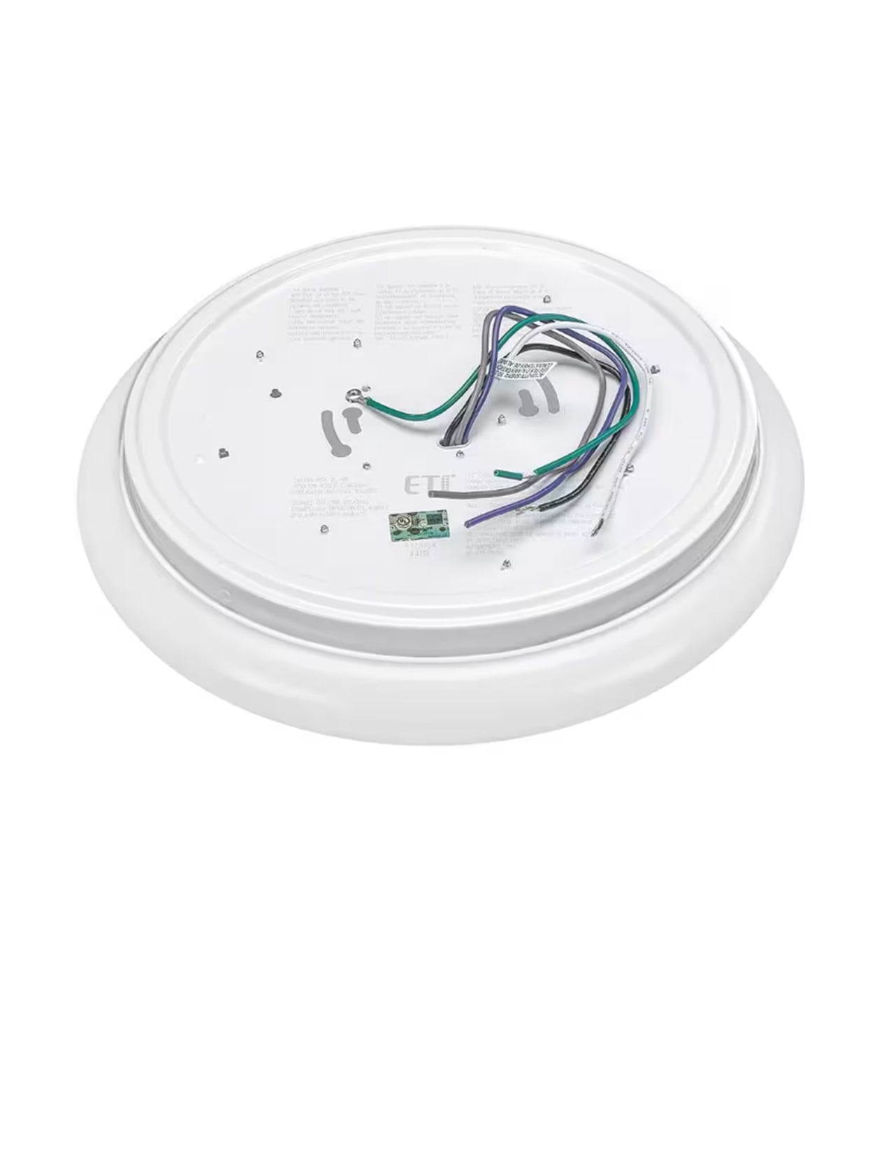 ETI 12" Low Profile LED Flush Mount Ceiling Light, 3CCT Color Preference, 120 - 277 Volt, 54436511