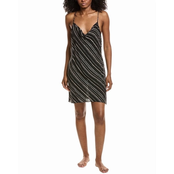 Natori womens Tate Silk-Blend Cami Dress, s, Black