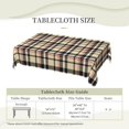 thumbnail image 6 of Rectangle Table Cloth, Red Beige Black White Squares Tartan Plaid Pattern Resistant Washable Tablecloth Decorative Table Cover for Dining, Indoor and Outdoor, 6 of 6