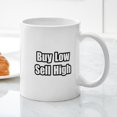 thumbnail image 3 of CafePress - Buy Low, Sell High Mug - 11 oz Ceramic Mug - Novelty Coffee Tea Cup, 3 of 4