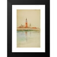 thumbnail image 2 of Cass Gilbert 13x18 Black Modern Framed Museum Art Print Titled - San Giorgio Maggiore, Venice (1898), 2 of 5