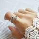 thumbnail image 3 of Anillo de abrazo de pareja de plata de ley 925, anillo de abrazo de amor, anillo abierto ajustable retro, regalo para mujer, madre, esposa, novia, amante, 3 of 10