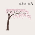 thumbnail image 2 of Weeping Willow Tree Decal with Cherry Blossoms - Scheme A, 2 of 3