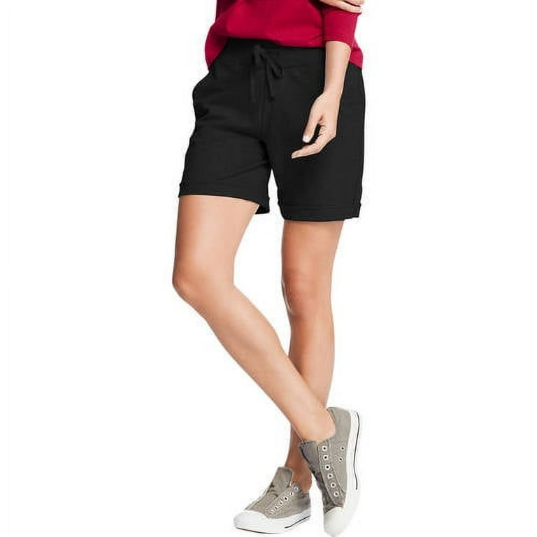 Hanes women's french sales terry bermuda pocket short