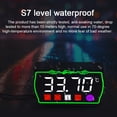 thumbnail image 2 of Motorcycle 4-in-1 Water Temperature Meter with Intelligent RPM Display, S7 Waterproof, Touch Control Settings, 12/24H Time Switch, Stopwatch & Automatic Fault Diagnosis (Customizable s: High, 2 of 6