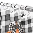 thumbnail image 6 of Shower Curtain 48"W x 72"L Hello Pumpkin Black Fabric Shower Curtains Set with Hooks Water Repellent Bathroom Curtains Machine Washable Bathroom Accessories, 6 of 6