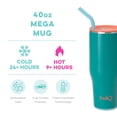 thumbnail image 2 of Swig Life 40oz Mega Mug | Insulated Stainless Steel Tumbler with Handle | Peak Season, 2 of 7