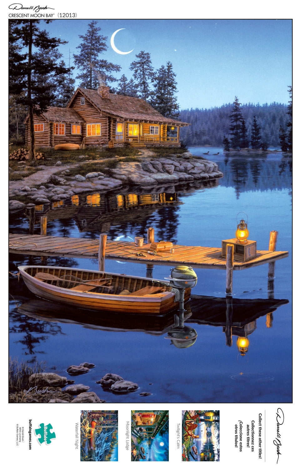 Buffalo Games Darrell Bush Crescent Moon Bay 1000 Pieces Jigsaw Puzzle