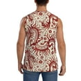thumbnail image 4 of Bingfone Dragons1 Pattern Men's Tank Tops Workout Sleeveless Tee Shirts Running Beach Tanks for Men-3X-Large, 4 of 8
