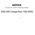 thumbnail image 2 of CMX Front Disc Brake Rotors and Ceramic Pads Kit for Car 2000-2001 Dodge Ram 1500 RWD K8C-100091, 2 of 11