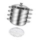 thumbnail image 4 of Olla De Cocina Universal De Acero Inoxidable Para Cocina Al Aire Libre, Restaurante, 4 Capas, 4 of 8