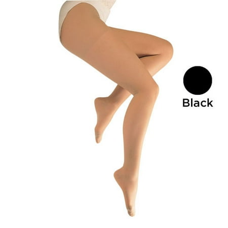 

Ladies Sheer Moderate Queen+ 15-20mmHg Panty Hose Black