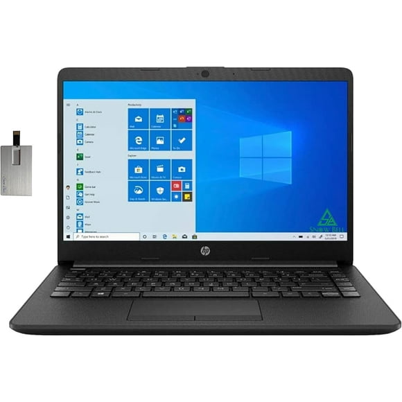 HP Pavilion 14" HD Display Laptop, AMD Athlon Silver 3050U Processor, AMD Radeon Graphics, 8GB RAM, 256GB SSD, Webcam, Stereo Speakers, Windows 10, Black, Hotface 32GB USB Card