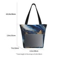 thumbnail image 3 of Honeii Navy Blue Marble Print Women Top Handle Satchel Handbags,Fashion Handbag,Messenger Tote Bag Purse for Women,Shoulder Bag Handbag for Travel, Work, 3 of 6