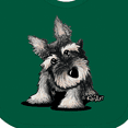 thumbnail image 4 of Inktastic Curious Schnauzer Boys or Girls Baby Bib, 4 of 4