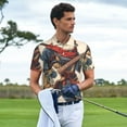 thumbnail image 3 of Balery Samurai Frog Guitar Camisa Polo de Hombre con Estampado, de Manga Corta y Tejido Medio, Camisa Tipo Golf Polo-X-Large, 3 of 6