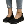 thumbnail image 4 of Willtoo Orthopedic Womens Square Toe Slip‑On Casual Flats Breathable Knit Mesh Upper Walking Shoes Lightweight Platform Sole Sneakers, 4 of 5