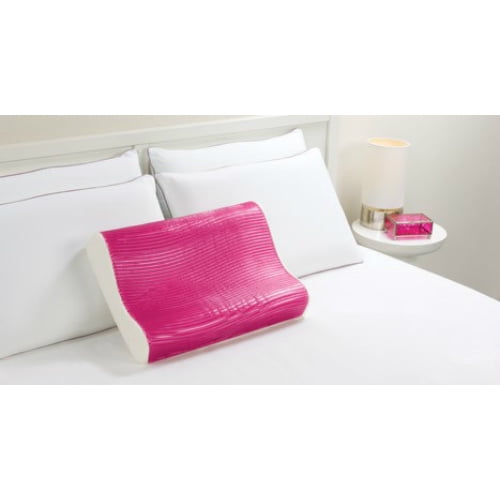 Amazon Com Comfort Plus Cooling Gel Memory Foam Pillow Queen Size Home Kitchen