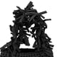 thumbnail image 2 of Bolso de mujer Bolso de axila tejido informal Bolso de compras elegante de verano (negro), 2 of 5