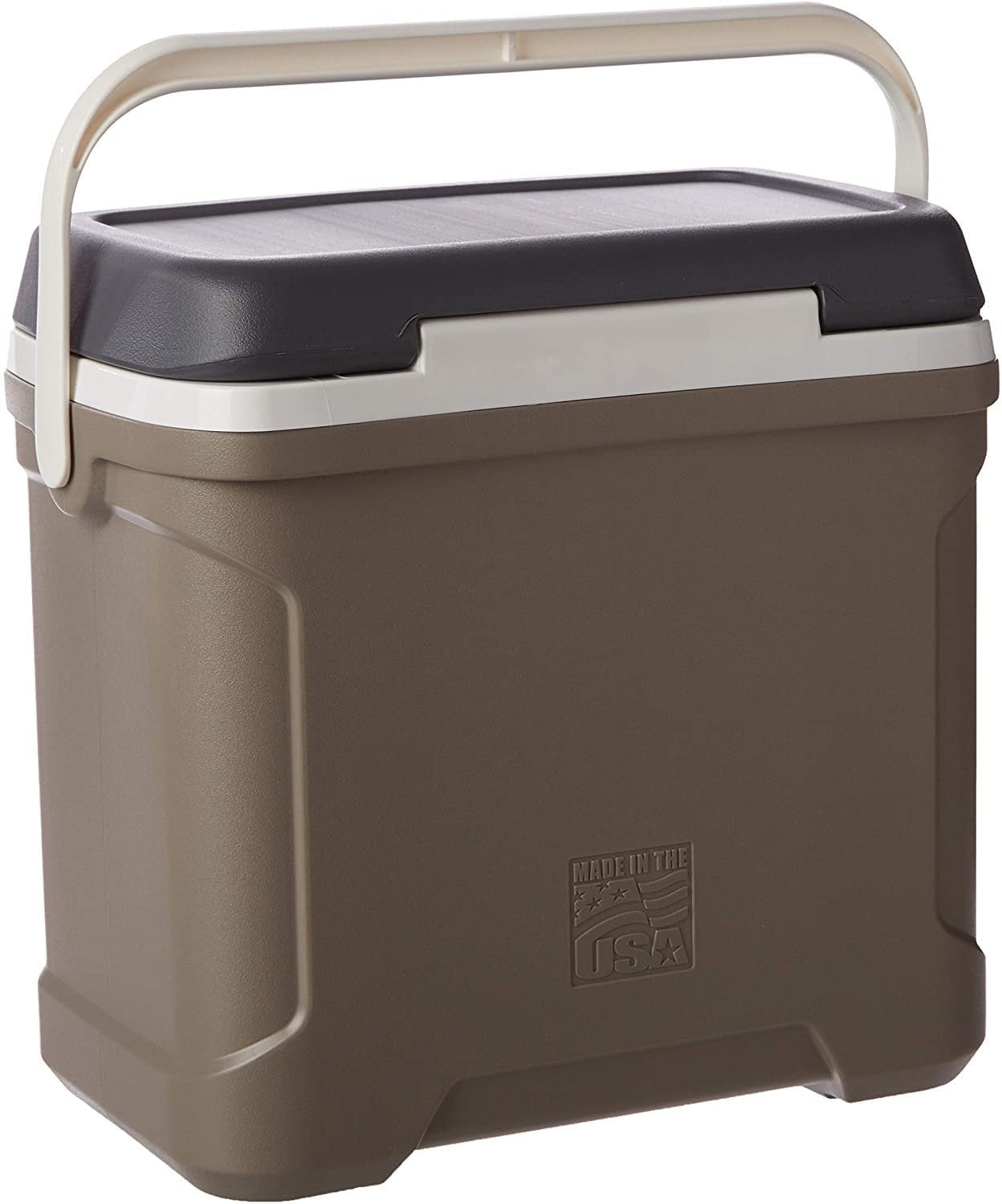 Igloo 30 qt. Profile II Hard Cooler - Carbonite/Sandstone — Heavy-Duty Construction, Professional Use