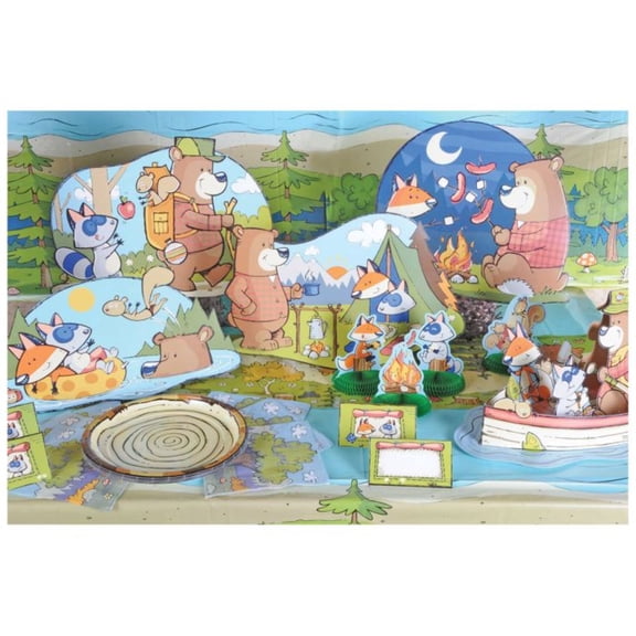 Party Central Cartoon-Style Woodland Theme Place Cards - 4.25" -Club pack of 96