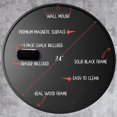 thumbnail image 2 of Better Office Products Large Round Magnetic Chalkboard with Wooden Frame for The Home & Office, 24"x24" with Mounting Hardware, 4-Piece Chalk Set, and Eraser Included (Solid Black), 2 of 5