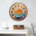 thumbnail image 2 of Yayeee Wall Clock Battery Operated 11.9" Silent Quartz Non-Ticking for Living Room Decor, Goldfish, 2 of 8
