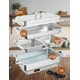 thumbnail image 5 of Yeshouse calentadores eléctricos de buffet tipo fiambrera, de acero inoxidable, con 1 bandeja grande y 2 medianas, control de temperatura digital, ideales para catering, fiestas y festivales, 5 of 7