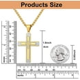 thumbnail image 5 of Cross Pendant Necklace for Men, Large Jesus Christ 316L Stainless Steel Cross Pendant Necklace, Box Chain Heavy Duty Necklace for Men, 5 of 9