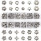 thumbnail image 1 of 360 cuentas espaciadoras de plata 12 estilos oso de fresa accesorios de joyería para la fabricación de joyas, 1 of 5