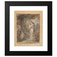 thumbnail image 2 of François Gérard 12x14 Black Modern Framed Museum Art Print Titled - Daphnis Running Toward Chloe (ca. 1798), 2 of 5