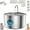 10+4Filter, variant on C3LSS Stainless Steel Fountain, Kivaj Cat Fountain, C3LSS Automatic Water Fountain, 304 Stainless Steel Construction, Upgraded Four Stage Filtration, 3.2L Tank, Quiet Operation (10+4Filter, Large)