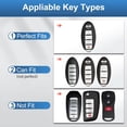 thumbnail image 2 of for Nissan Key Fob Cover with Keychain, Soft TPU Key Case Protection Fit for Altima Rogue Sentra Pathfinder Frontier Maxima Titan Murano Kicks Juke Versa Armada GTR 370Z Leaf, 2 of 5