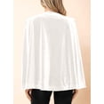 thumbnail image 4 of Women's Velvet Cape Blazer Jackets Casual Split Long Sleeve Open Front Coat, 4 of 5