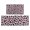 Pink And Black-1, variant on Pink and Black Of Leopard Print Kitchen Rugs Sets Of 2,Anti Fatigue Kitchen Mat Rugs Non Slip Washable,Decorative Kitchen Floor Mats for Kitchen,Sink,Laundry,17"x30" 17"x47"