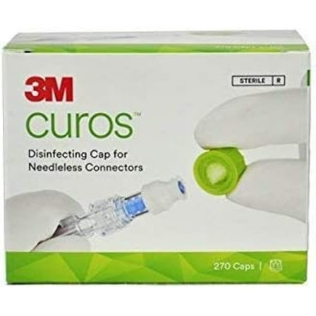 Curos Port Protector Caps, Green - 1/Box of 270