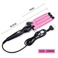thumbnail image 3 of Ceramic Triple Barrel Waver - 25mm Big Wave Curling Iron with Negative Ions for Smooth, Frizz-Free Hairstyles, 3 of 5