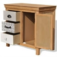 thumbnail image 2 of vidaXL Sideboard 25.6"x13.8"x23.6" Solid Wood Eucalyptus, 2 of 7