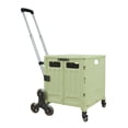 thumbnail image 1 of Carrito de Mandado con Ruedas para Subir Escaleras, Carrito de Compras Plegable con Mango Ajustable con Tapa Soporta hasta 50kg, 1 of 11