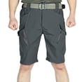 thumbnail image 5 of OSOLU Solid Color Mens Fashionable Casual Outdoor Lightweight Breathable Multi Pocket Zippered Casual Shorts Daily Relaxed Fit Breathable Bottoms, 5 of 5